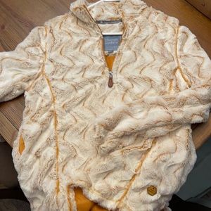 Simply Southern cream and rust pullover size L